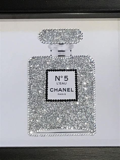 chanel scented bottle wall art